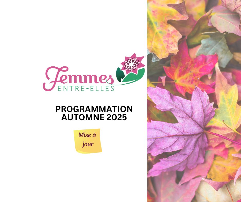 Mise à jour de la programmation d’automne